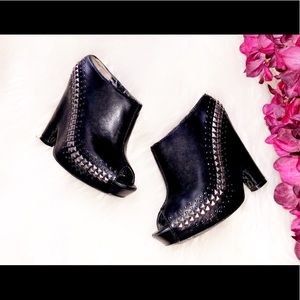 SAM EDELMAN Zachary Leather Stud Platform Mule